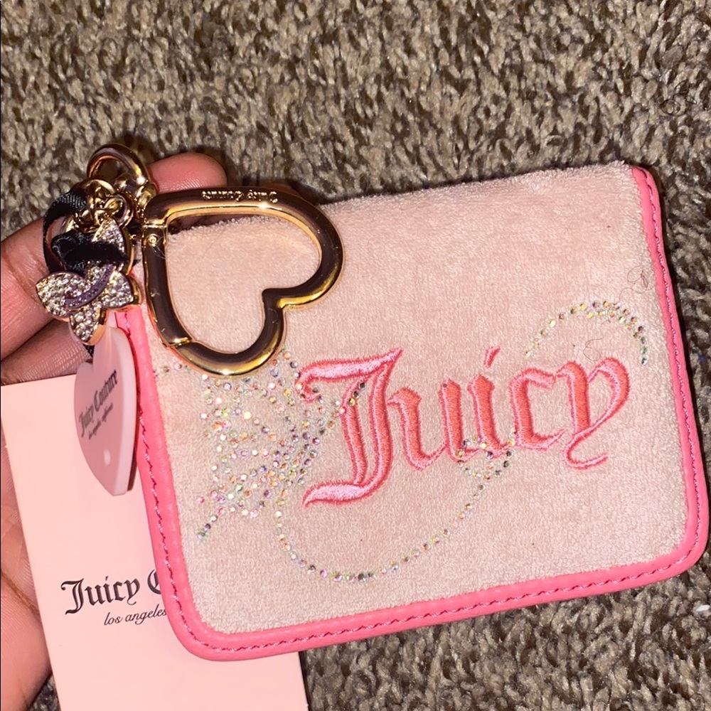 Juicy Couture Pink Key Card Holder